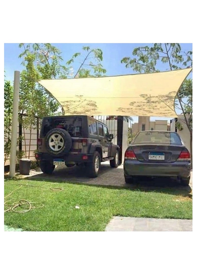 Claro Sunnylaxx 3 x 4 m Rectangular Sun Shade Sail, Sand Awnings, Outdoor Terrace UV Protection for Pergola, Garden, and Terraces. - Image 2