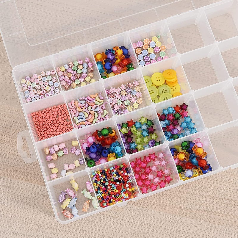 HEYOL HEYOL 36 Compartment Plastic Storage containers Organizer Box for Bead Box Tackle Boxes Jewelry Pills Tools Kit Earring Organiser Storage Box Transparent  - Image 4