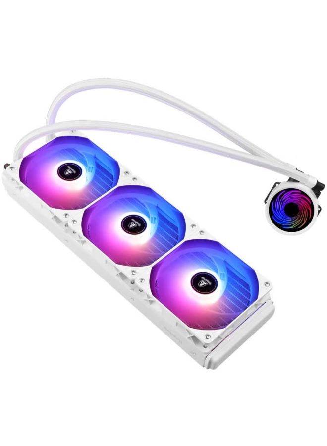 Segotep Ice Crown 360 Argb All-in-one Liquid Cpu Cooler White (300w Heat Dissipation Power / Hc12 High-performance Temperature Control Fan / Compatible With Amd / Intel Socket) - Image 2