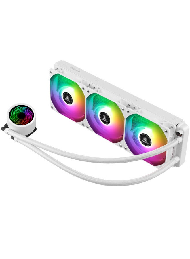 Segotep Ice Crown 360 Argb All-in-one Liquid Cpu Cooler White (300w Heat Dissipation Power / Hc12 High-performance Temperature Control Fan / Compatible With Amd / Intel Socket) - Image 3