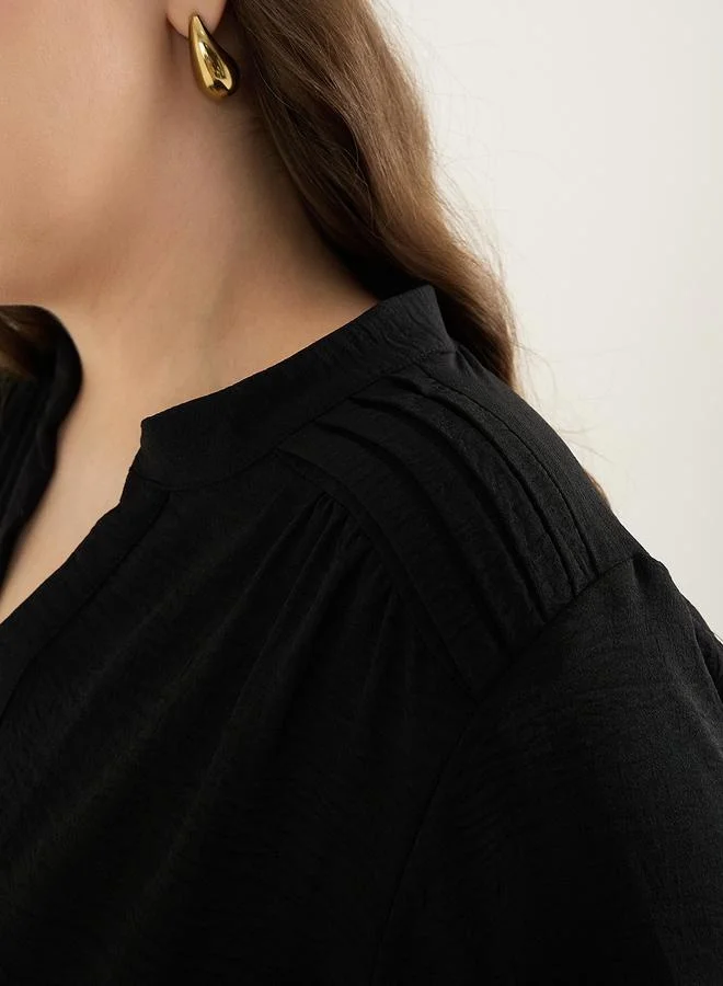 Femmella Classic Black Tunic Dress