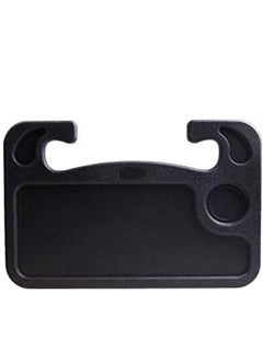 Office tray for car steering wheel from city Mocha, laptop stand for dining with mobile phone holder, car table, laptop tray for dining, tablet, iPad and Notebook, Black - from Rana store