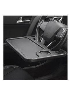 Generic Office tray for car steering wheel from city Mocha, laptop stand for dining with mobile phone holder, car table, laptop tray for dining, tablet, iPad and Notebook, Black - from Rana store  - Image 3