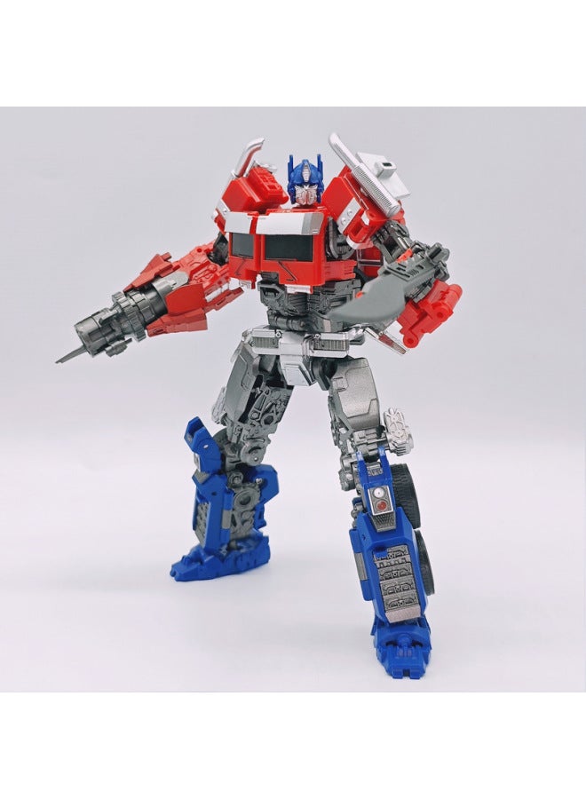 Hundred Micro Change Seven Column TW-1030B Simple Matching Version Change 7 Optimus Prime Car Deformation Robot Model Male Toy Hand-held-color:Dark Turns Into Seven Columns [simple Version]