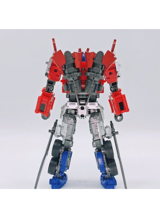 Hundred Micro Change Seven Column TW-1030B Simple Matching Version Change 7 Optimus Prime Car Deformation Robot Model Male Toy Hand-held-color:Dark Turns Into Seven Columns [simple Version]