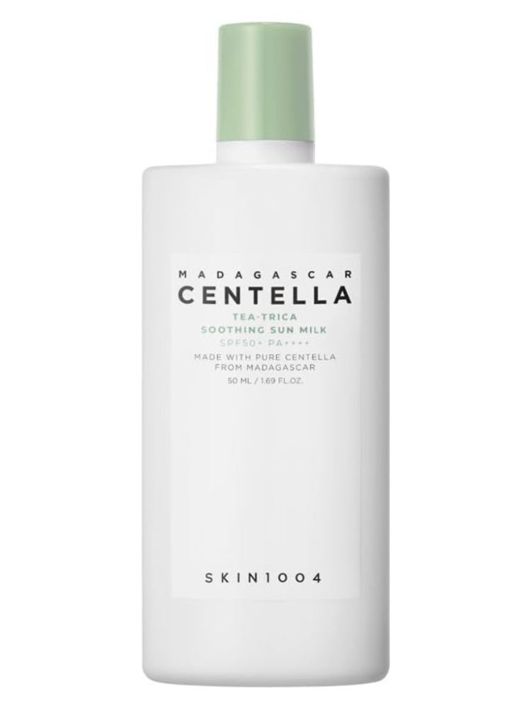 SKIN1004 Madagascar Centella Tea-Trica Soothing Sun Milk SPF50+ for UV protection 50ml - Image 1