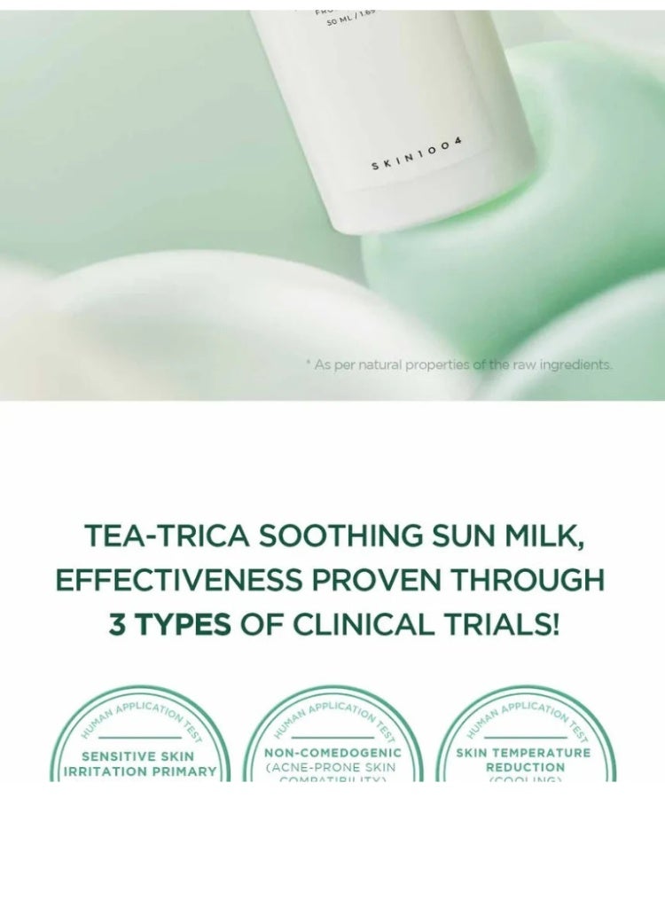 SKIN1004 Madagascar Centella Tea-Trica Soothing Sun Milk SPF50+ for UV protection 50ml - Image 4