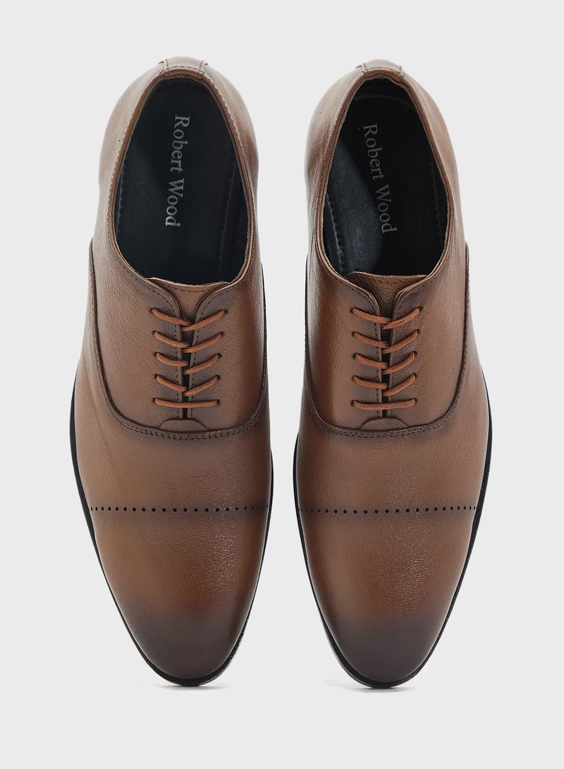 Robert Wood Genuine Leather Formal Lace Ups