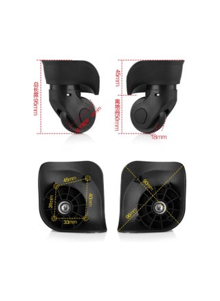 360 Swivel Wheel for Luggage, 2Pcs Universal Swivel Suitcase Luggage Replacement Wheels for Bags, Trolley Case - pzsku/ZA25DEF0DD9D82C1FF13FZ/45/_/1731680018/449641a3-5dd0-469b-a464-f73e9f930329