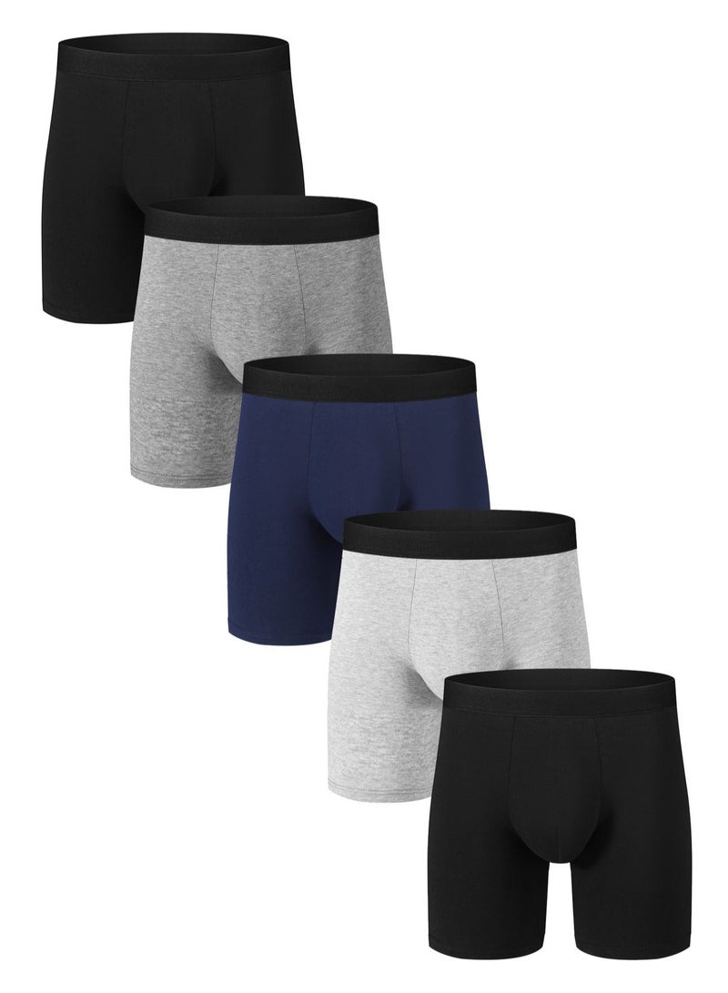 RedMapleTEK 5 Pairs Men's Soft Cotton Briefs - Image 1