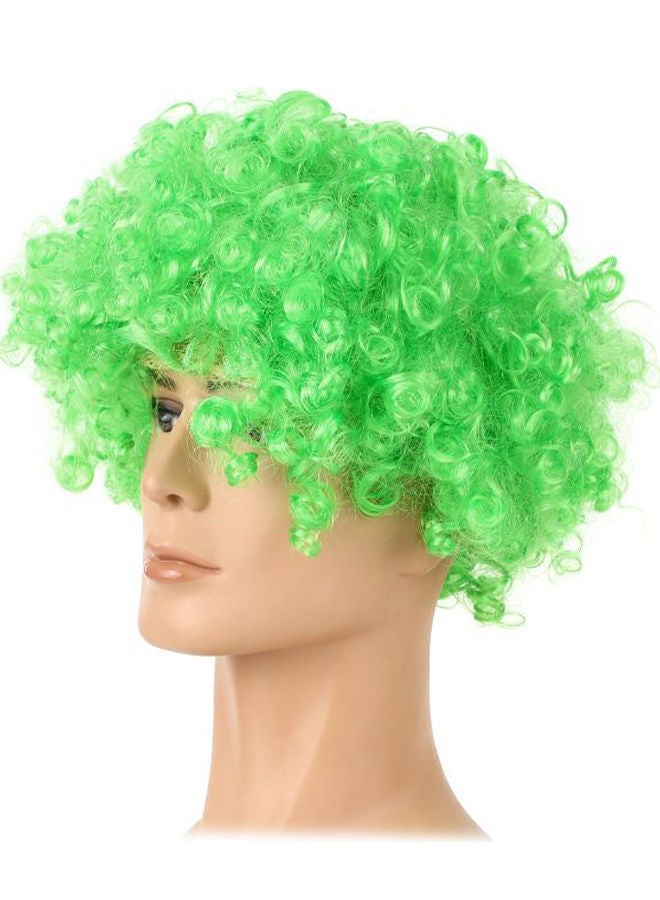 NIBEMINENT Curly Headwear Wig Green 116grams