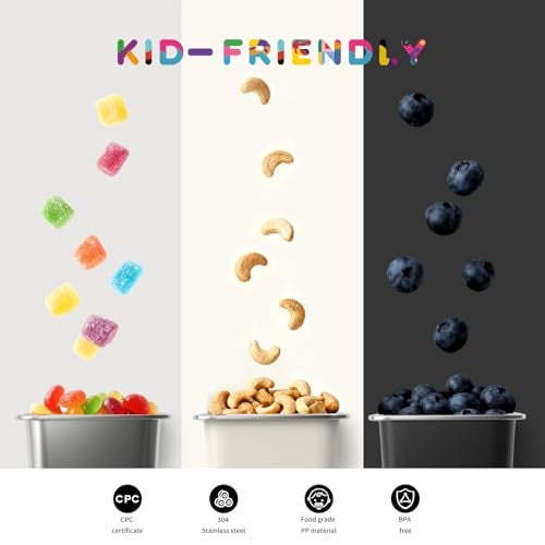 Bakpoco Stainless Steel Snack Lunch Containers for Kids, 3 Packs 12 oz Leak-Proof Lunch Box Containers, Microwave-Safe, Convenient Metal Small Food Storage Container with Lid for School, Work - Image 4