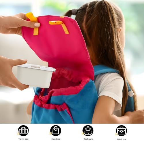 Bakpoco Stainless Steel Snack Lunch Containers for Kids, 3 Packs 12 oz Leak-Proof Lunch Box Containers, Microwave-Safe, Convenient Metal Small Food Storage Container with Lid for School, Work - Image 2