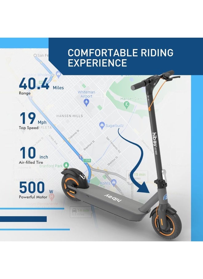 HIBOY S2 Max Electric Scooter for Adults, 30km/h Ride-ons Speed Folding E Scooter, 65KM Travel Distance Range, Portable Commuting Electric Scooter  - Image 2