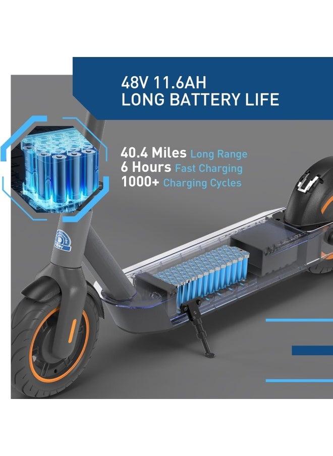 HIBOY S2 Max Electric Scooter for Adults, 30km/h Ride-ons Speed Folding E Scooter, 65KM Travel Distance Range, Portable Commuting Electric Scooter  - Image 4