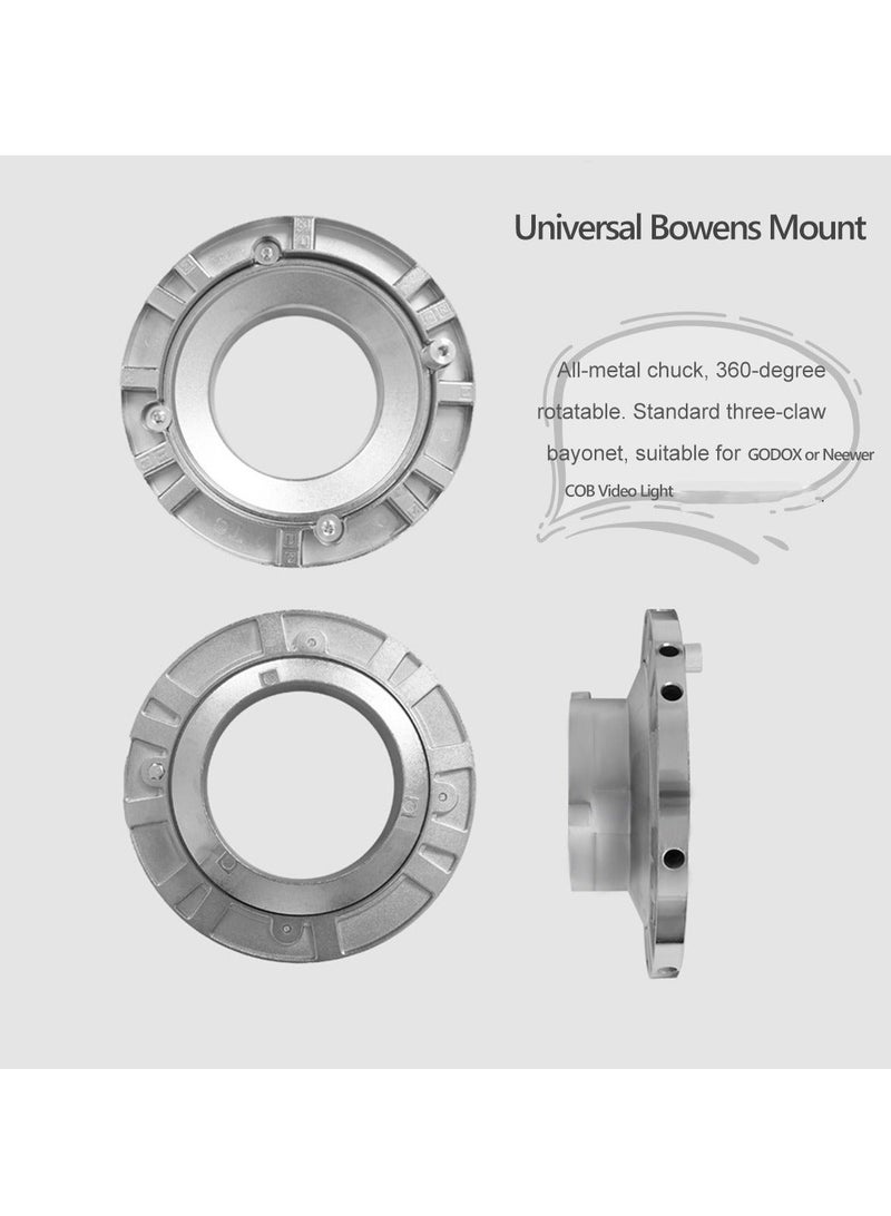 Glanfen Rectangular Softbox, 60x90cm Quick-Setup Softbox Bowens Mount with Light Diffusers, Grid, Carrying Bag Compatible with Most Bowens Mount COB Video Light for Portrait Product Photography - Image 3