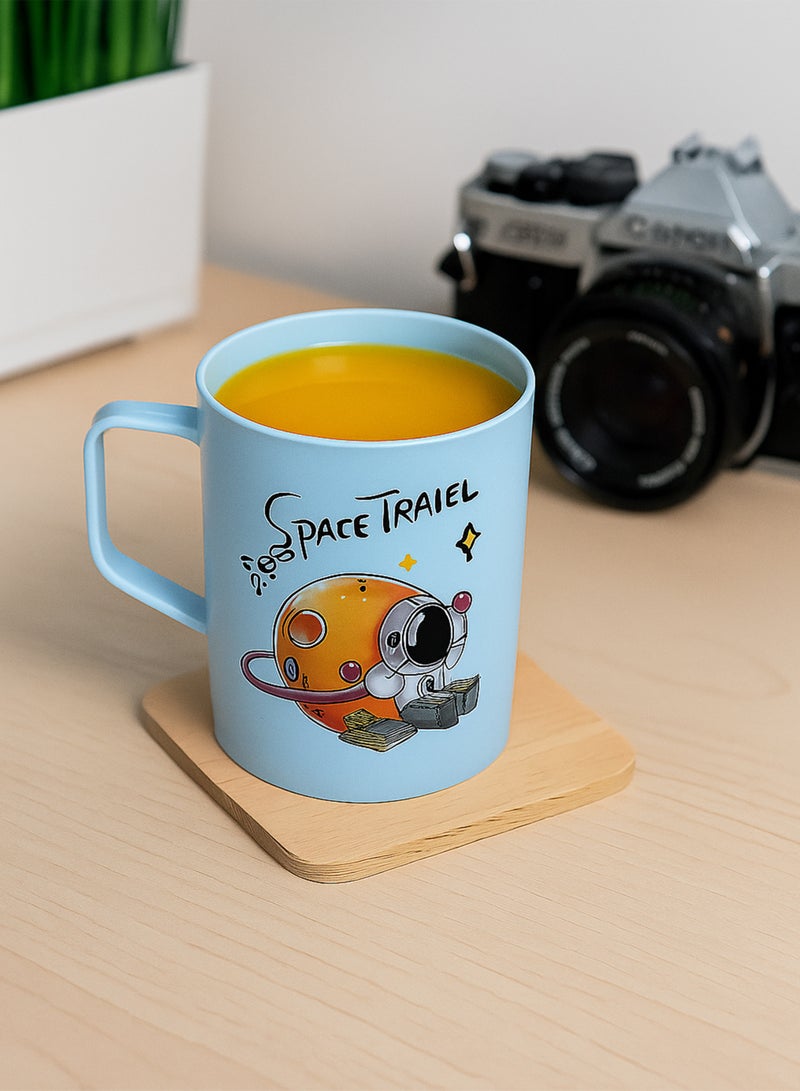 توشيونيكس ٥ أكواب بلاستيكية بتصميم رائد فضاء | أكواب شرب للأطفال بسعة كبيرة ٥٢٠ مل | طقم أكواب بلون باستيل، خالٍ من مادة BPA، آمن غذائيًا، بمقبض سهل الإمساك وحافة ناعمة | أكواب متينة وخفيفة الوزن للحليب والعصائر والوجبات الخفيفة، للاستخدام المنزلي والمدرسة ووقت اللعب - موديل T114498 - Image 4