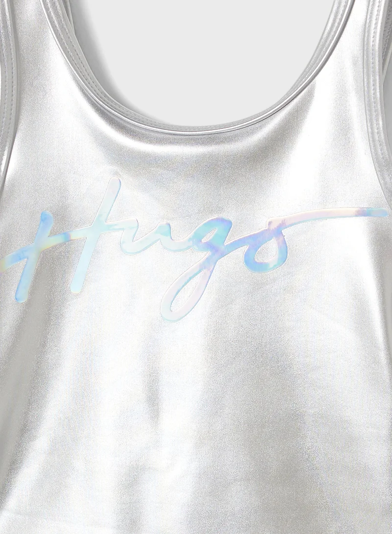 هوجو Kids Logo Swimsuit