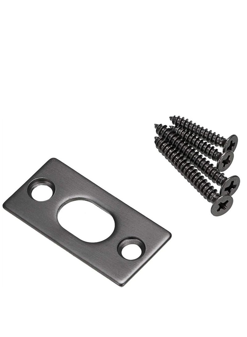 6 Inch Door Bolts, Stainless Steel Concealed Security French Door Locks with Hardwares, Metal Flush Latch Bolts for Composite Wood Double Dummy Door, 2 Pcs