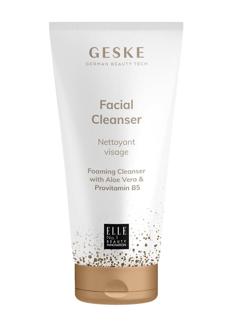 GESKE | Facial Cleanser | GESKE SmartAppGuided™ facial brushes | Aloe Vera, Glycerin & Provitamin B5 | For impure skin | Daily Wash Gel | All Skin Types | Vegan formula without animal testing