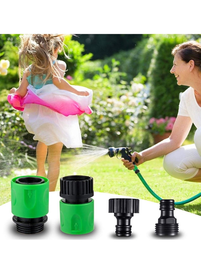 KASTWAVE Hose Quick Connectors, Garden Plastic Water Hose Quick Connect Male and Female 3/4" US Thread Fitting Kit for Garden Hose, Sprinkler and Nozzle 3 Sets  - Image 3