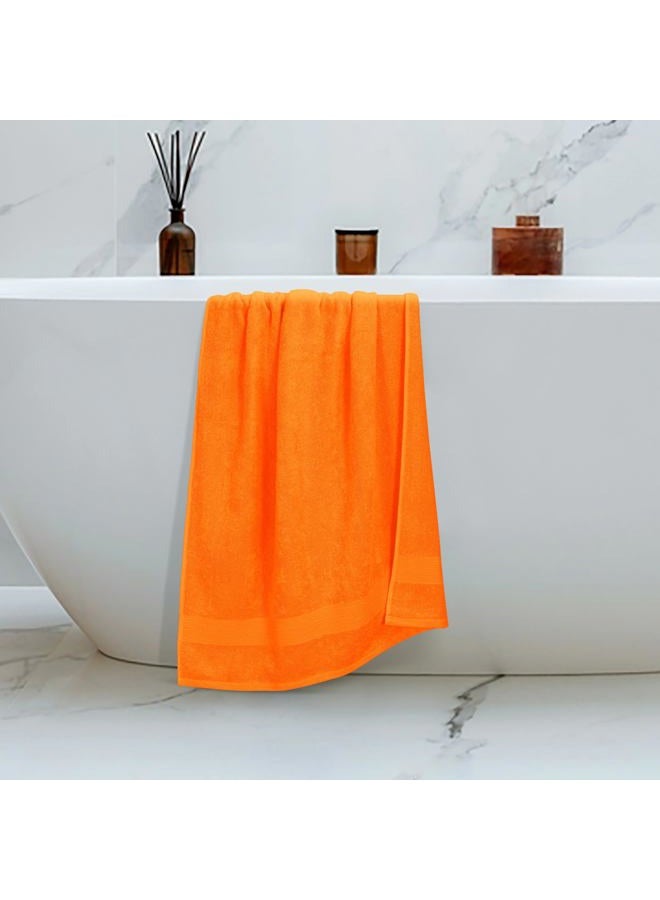 Belizzi Home 4 Pack Bath Towel Set 27x54, 100% Ring Spun Cotton, Ultra Soft Highly Absorbent Machine Washable Hotel Spa Quality Bath Towels for Bathroom, 4 Bath Towels Orange - Image 5
