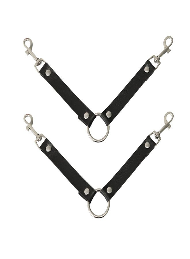 JILINWEI 2Pcs Dog Kennel Fan Hanging Utility Straps for Ryobi P3320 Fan Holder, Waterproof Dog Crate Fan Strap with Swivel Spring Clips Suitable for Any Kennel, Black - Image 1