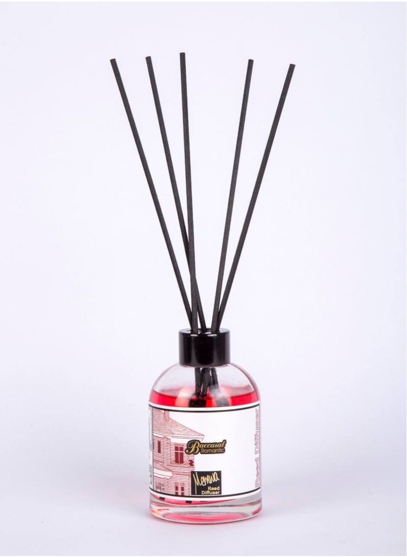 ميموا - فواحة عطرية للمنزل مع 5 عيدان - عطر بكارات رومانسي حجم 110 مللي - Image 1