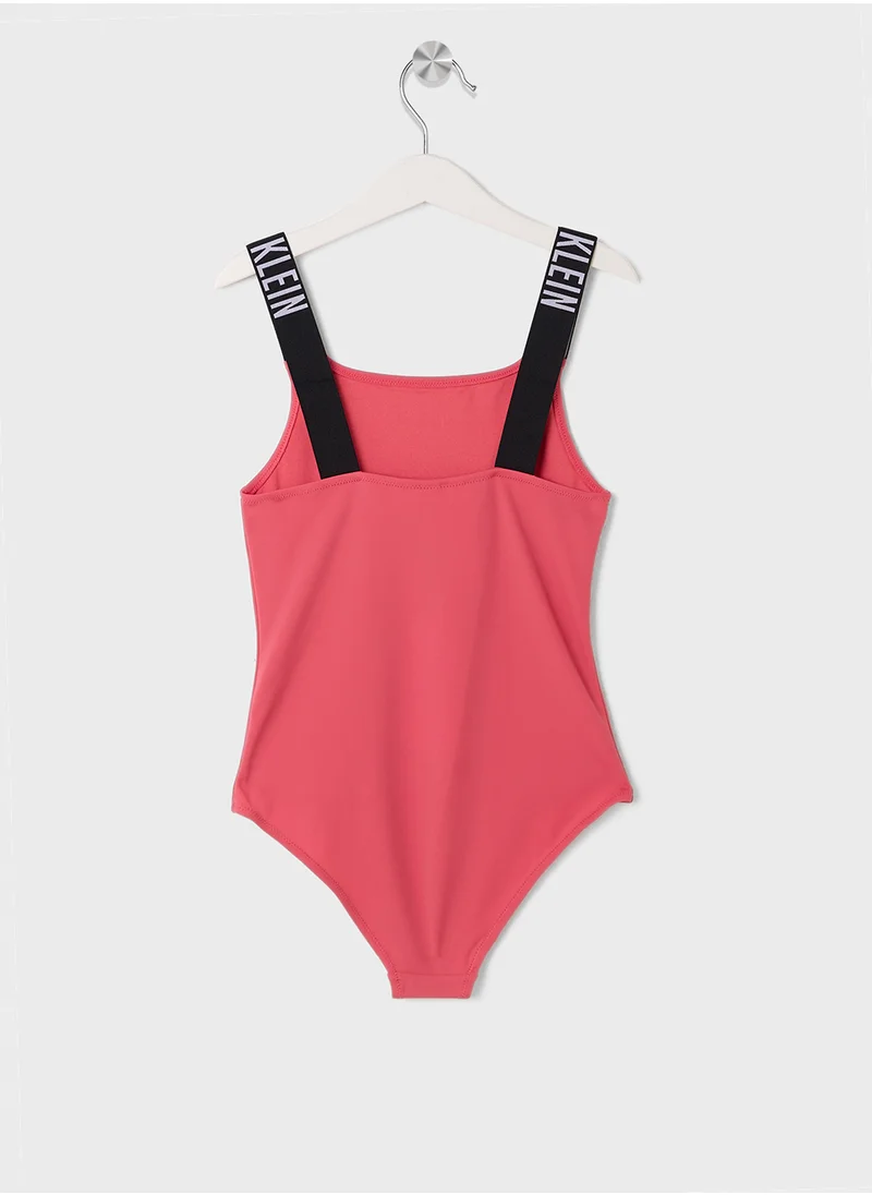 Calvin Klein Jeans Kids Logo Swimsuit