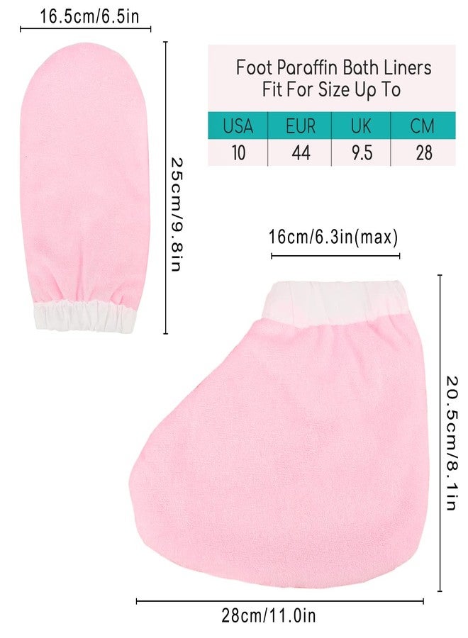 Segbeauty Paraffin Wax Mitts and Booties, Segbeauty Snug Elastic Opening Insulated Thick Terry Cloth Mittens for Hand and Foot, Gloves and Booties for Paraffin Warmers SPA Heated thera-py - Image 2