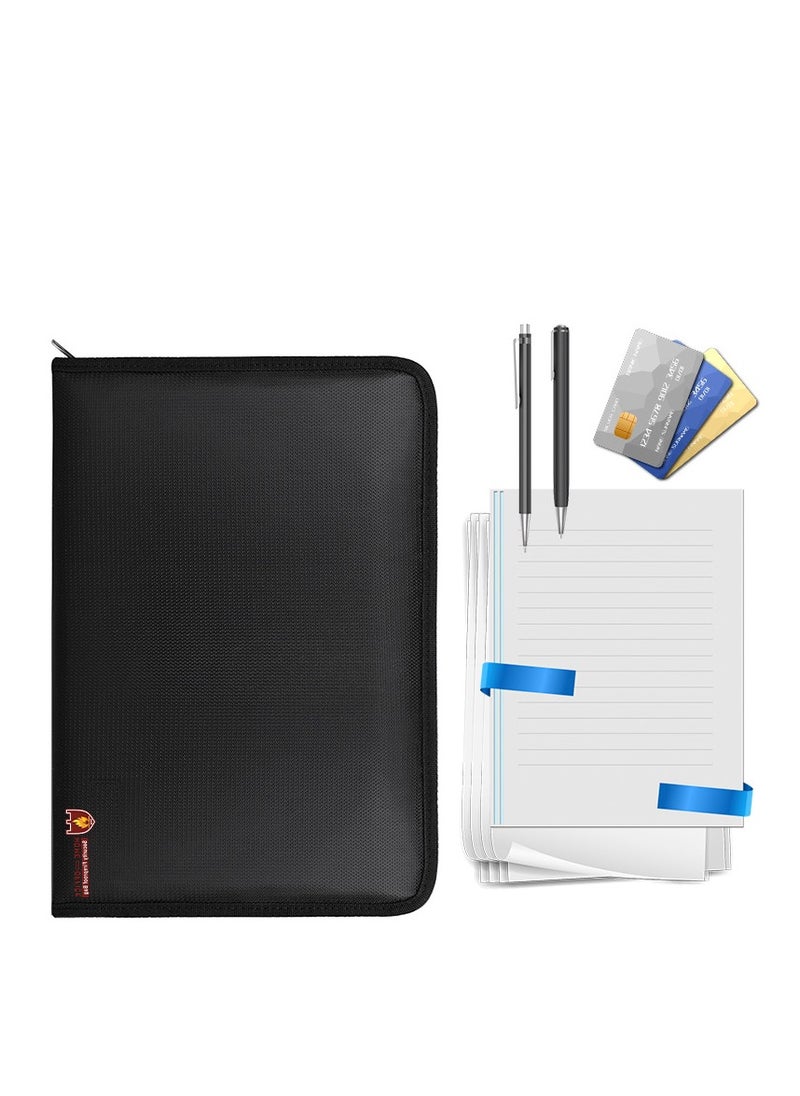 Generic Fireproof and Waterproof Accordion File Folder, Fire-Resistant Document Bag, 36525020 mm, Ideal for Home and Office Use  - Image 2