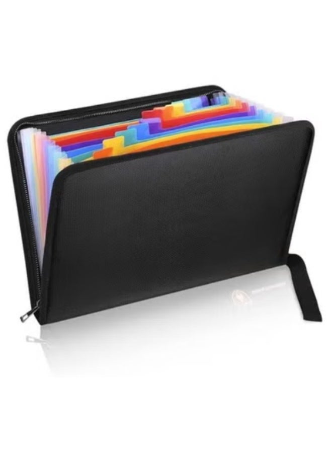 حقيبة وثائق مقاومة للحريق والماء بتصميم أكورديون، حقيبة مستندات مقاومة للحريق، 36525020 ملم، مثالية للاستخدام المنزلي والمكتبي - Image 1