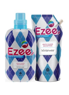 Ezee Godrej Ezee Liquid Detergent - Winterwear No Soda Formula 2 kgs (1 bottle and 1 refill)  - Image 1