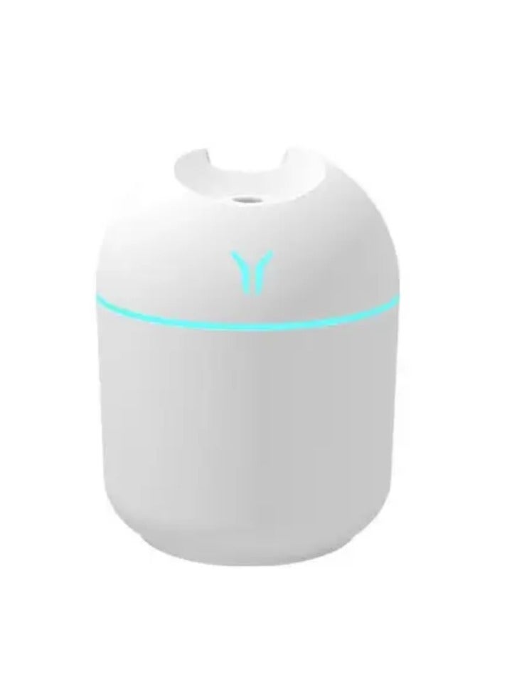 فواحه مرطب هواء بالموجات فوق الصوتية بخزان بسعة 250 مل صغير مع USB وموزع عطور، مرطب هواء كهربائي اساسي لتوزيع الزيوت العطرية باضاءة LED بـ7 الوان الوان متنوعة - Image 1