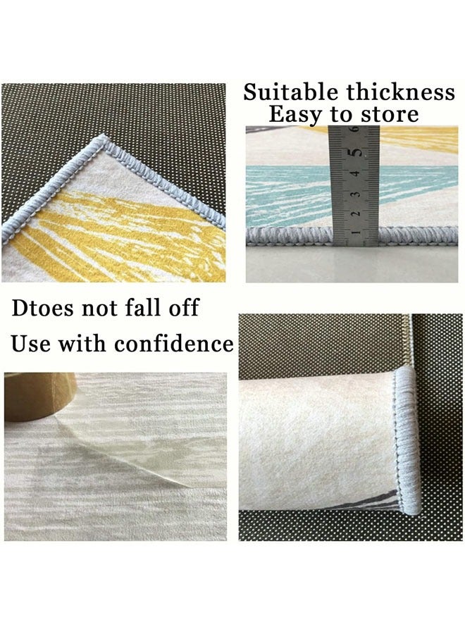 KLNAMAEAAN Nordic Light Luxury Living Room Carpet with Plastic bottom crystal velvet 120x160cm - Image 5