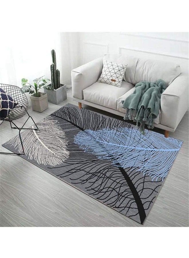 KLNAMAEAAN Nordic Light Luxury Living Room Carpet with Plastic bottom crystal velvet 120x160cm - Image 2