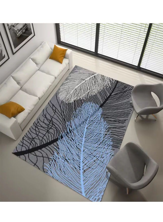 KLNAMAEAAN Nordic Light Luxury Living Room Carpet with Plastic bottom crystal velvet 120x160cm - Image 4