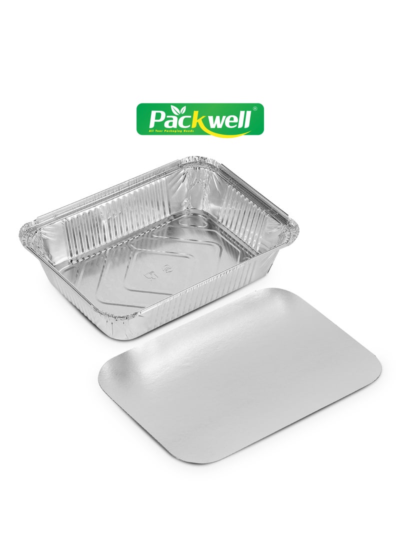 Packwell 1850 ml Aluminum Container with Lid 10pcs PWRP1944 10 Containers, BPA-Free, Food grade and Hygienic - pzsku/ZA25EB0F5B54C0D6CC3F8Z/45/_/1737058797/7f6987b0-0ae7-423f-840b-06ce56665f75