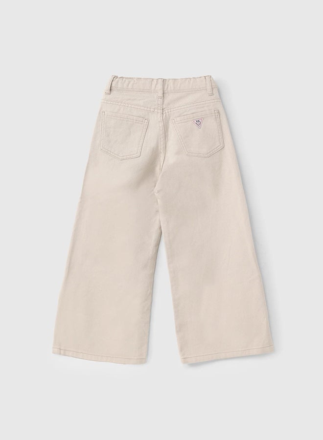 سي إن جينز وير كيدز بنات بنطلون صيفي بيج - Image 3