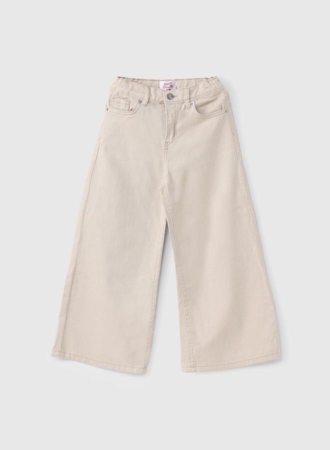 سي إن جينز وير كيدز بنات بنطلون صيفي بيج - Image 2
