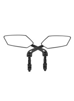 Extra large mirror surface, crafted with impact-resistant real glass, perfect for e-bike handlebars. Our bicycle mirror offers a 360-degree adjustable functionality and foldable design.