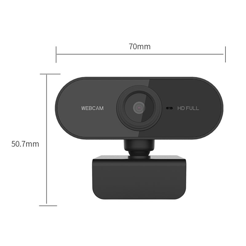 1080P Webcam: Black USB 2.0 Plug And Play - Built-In Noise Reduction Microphone Auto Focus Webcam for Desktop Laptop Home Office Online Meetings - Image 3