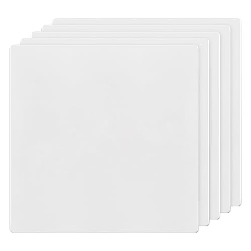 TG Screwless Double Blank Wall Plate Child Safe Blank Device Outlet Cover MidSize 2Gang 488 H x 492 L Polycarbonate Thermoplastic UL Listed SPMB2W5P White 5 Pack - Image 1