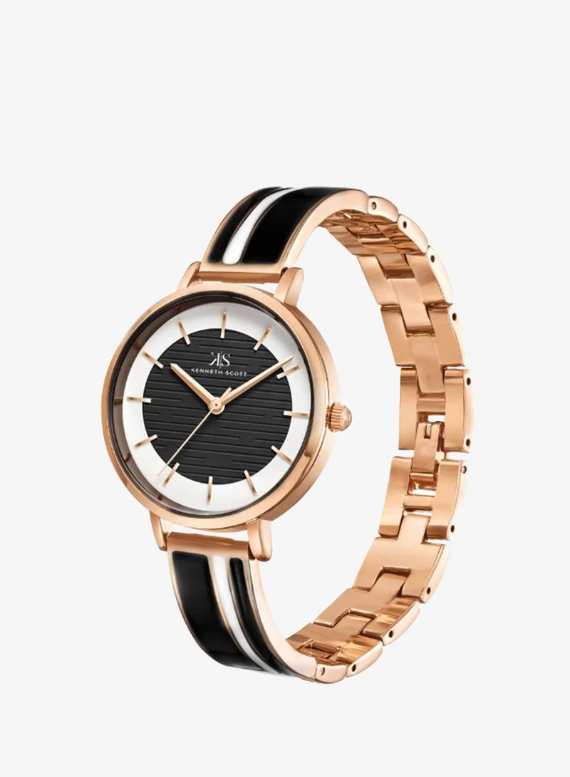 KENNETH SCOTT Women's Alloy Analog Watch K23501-RBBB - 32 mm
