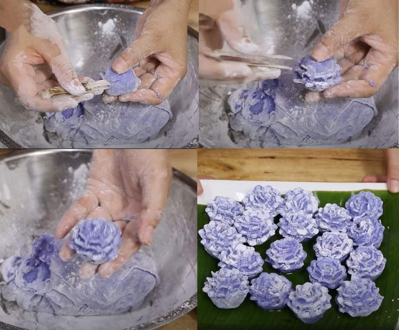 Plai Na Brass Asian Dumpling Decorate Mold Maker Gyoza Chor Muang Pakakrong Flower Look Thai Dessert Cooking Tools Tong Tweezer Sugar Tongs - Image 3