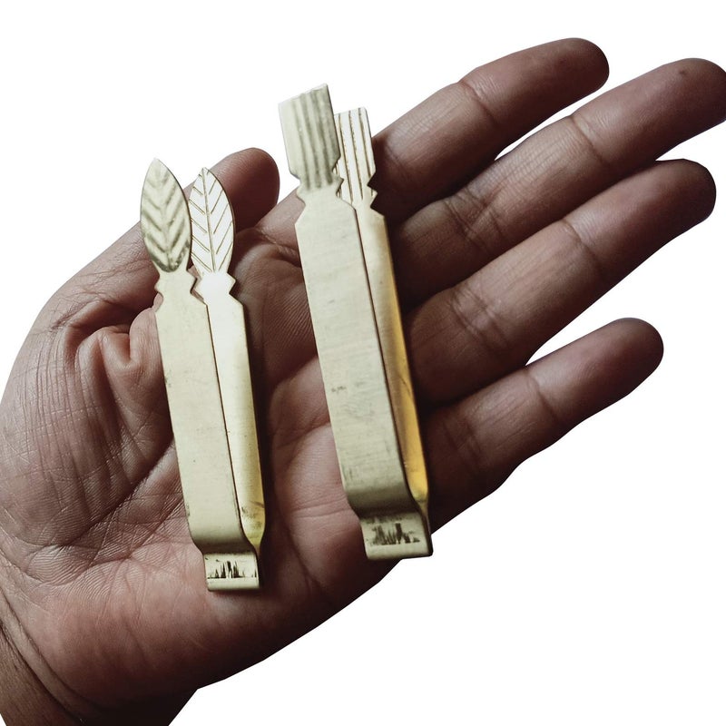 Plai Na Brass Asian Dumpling Decorate Mold Maker Gyoza Chor Muang Pakakrong Flower Look Thai Dessert Cooking Tools Tong Tweezer Sugar Tongs - Image 2