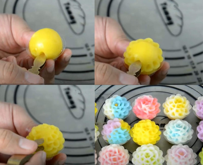 Plai Na Brass Asian Dumpling Decorate Mold Maker Gyoza Chor Muang Pakakrong Flower Look Thai Dessert Cooking Tools Tong Tweezer Sugar Tongs - Image 4