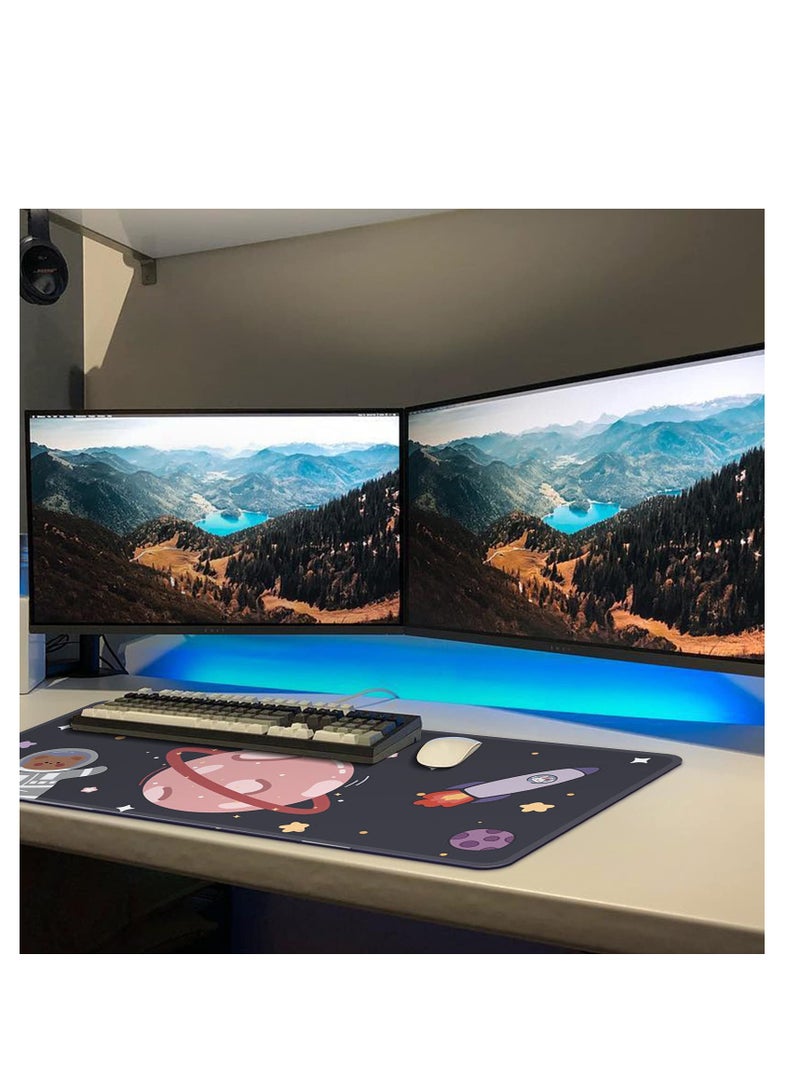 general Kawaii Desk Mat, Mouse Pad,Large Gaming Desk Mouse mat Cartoons Keyboard Pad,Laptop Desk Mat for Gaming, Writing, or Home Office Work 32 x 12 in - Image 2