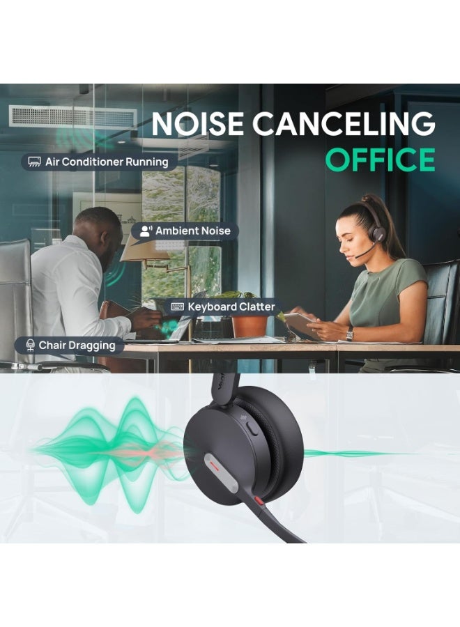 Yealink BH70 Dual UC Wireless Headset with Mic for Work, Bluetooth Headphone Teams&UC Compatible, up to 35h Talk Time, 147g All-Day Wearing Comfort, Perfect for Open Office Home Hybrid Work, USB-C/A - Image 3