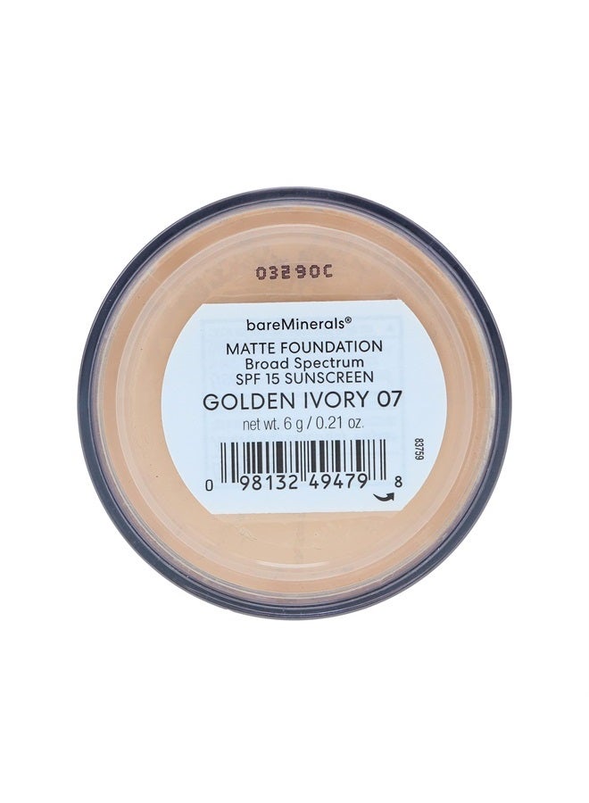 bareMinerals Original Matte Loose Mineral Foundation Broad Spectrum Spf 15, Golden Beige - Image 5